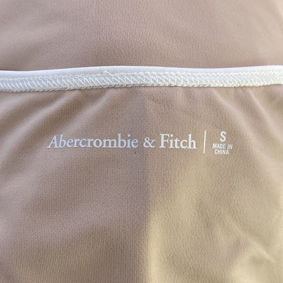 Abercrombie & Fitch Key Hole MIDI Bodycon Dress Tan S - Picture 7 of 9